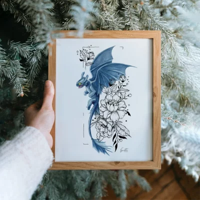 Nightfury dragon: Desdentado