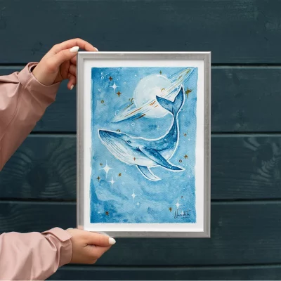 Galactic whale print