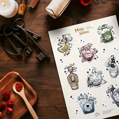 Harry Potter - Witchy potions stickers