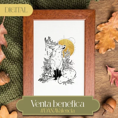 Venta Benéfica - IMPRIMIBLE DIGITAL - Forest spirit - el zorro astado