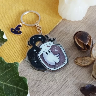 Kawaii Boo: Potion keychain