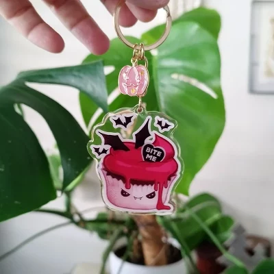 Halloween Bakery: Vampire cupcake keychain