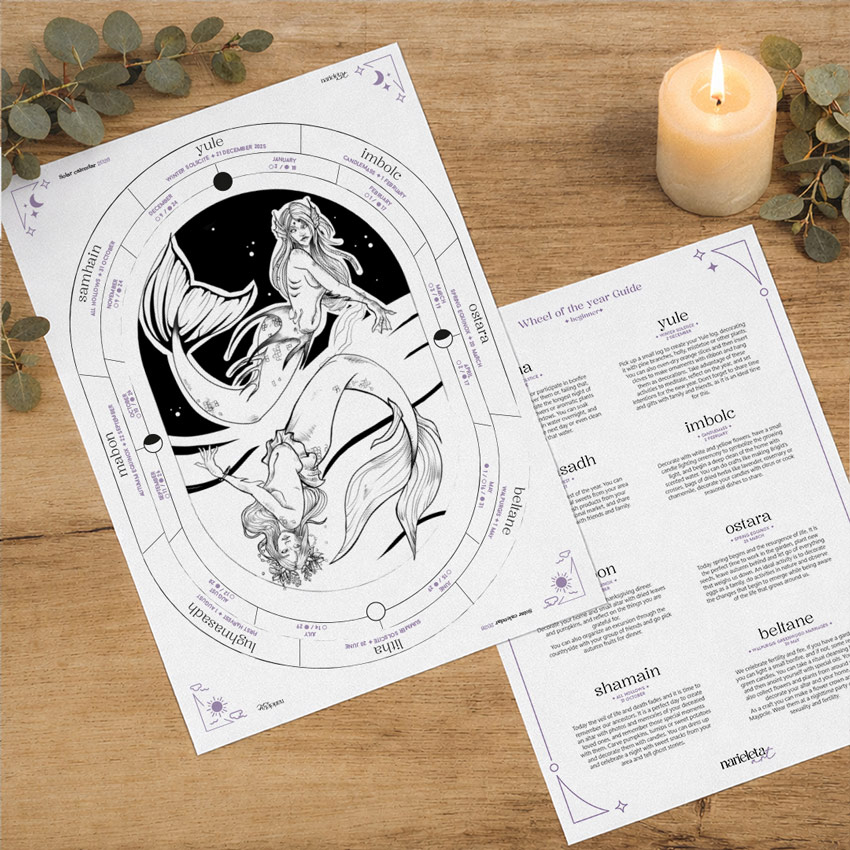 rueda del año calendario solar 2025