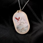 smaug, el hobbit collar de madera