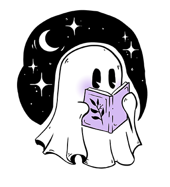 narieleta reading ghost booklover kawaii