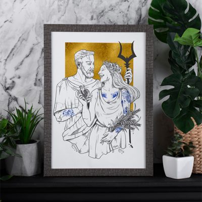 narieletart cuadro regalo bodas cumpleanos ilustracion personalizada escultura
