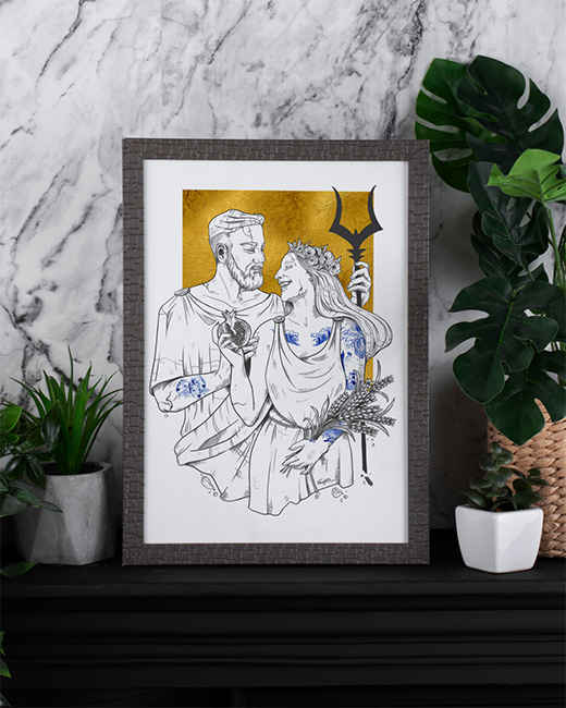 narieletart cuadro regalo bodas cumpleanos ilustracion personalizada escultura