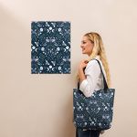 blue dragonfly night totebag