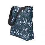 blue dragonfly night totebag