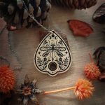 witchcraft autumn serpent collar y pendientes de madera (copia)