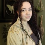 witchcraft autumn serpent collar y pendientes de madera (copia)