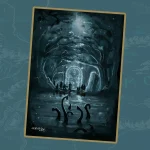 Lámina ilustración Señor de los Anillos fan art Puerta de Moria — Narieleta Art