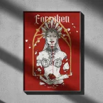 Lámina gótica de Akasha, la reina de todos los condenados, ilustración de Narieleta Art